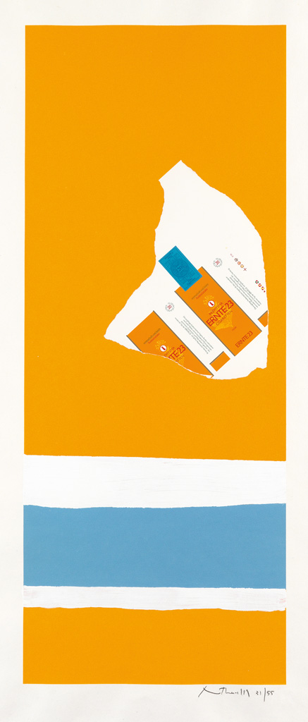 ROBERT MOTHERWELL Summer Light Series: Harvest, with Two White Stripes.